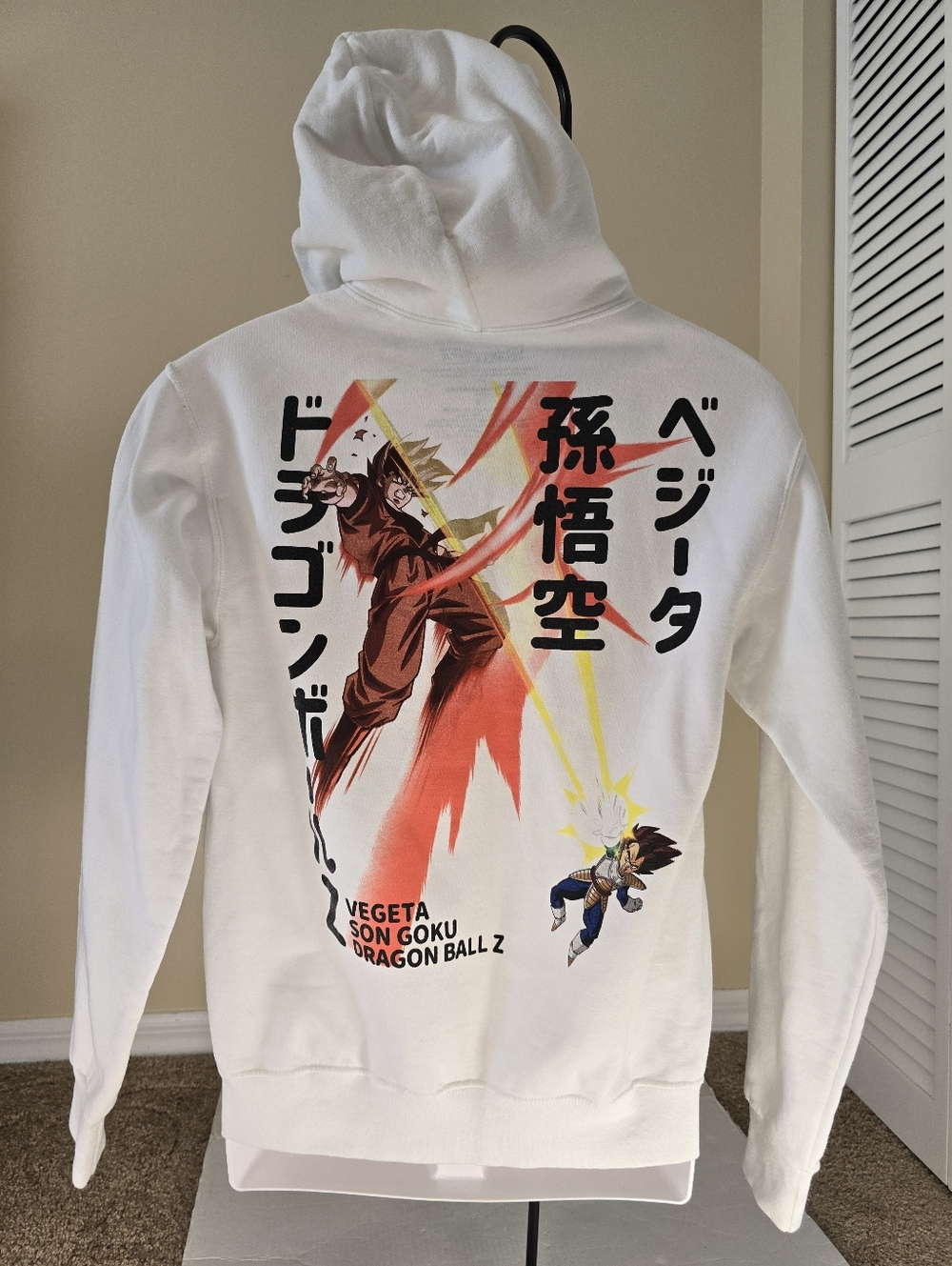 Dragon Ball Z (White) Poster Layout Hoodie size Small